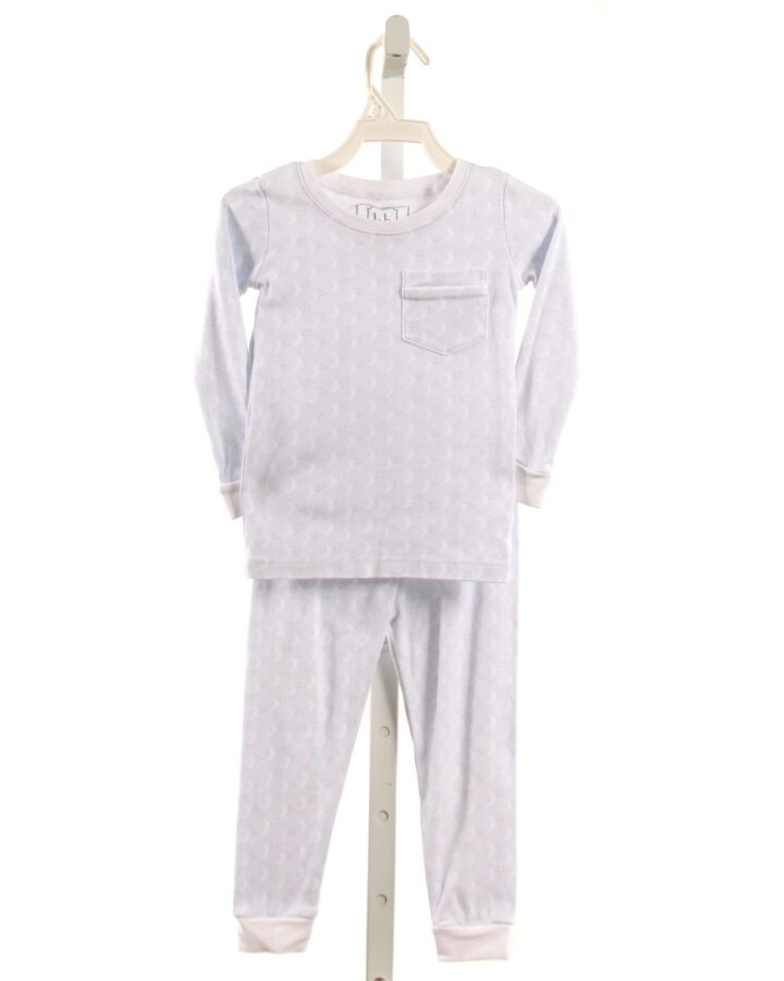 LILA + HAYES  BLUE KNIT  PRINTED DESIGN LOUNGEWEAR