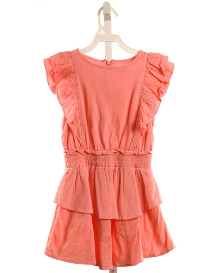 PLEAT.  PINK   SMOCKED DRESS