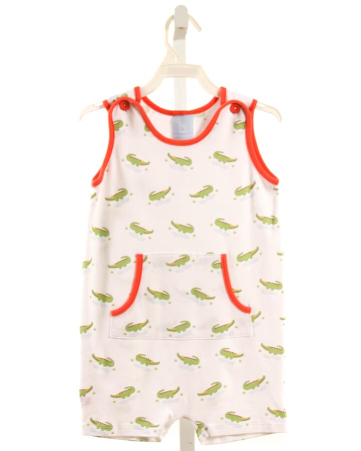 BELLA BLISS  GREEN  PRINT  KNIT ROMPER