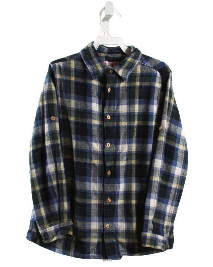 LA COQUETA  NAVY FLANNEL   DRESS SHIRT