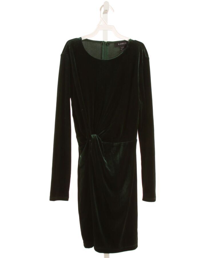 B. DARLIN  GREEN VELVET   PARTY DRESS