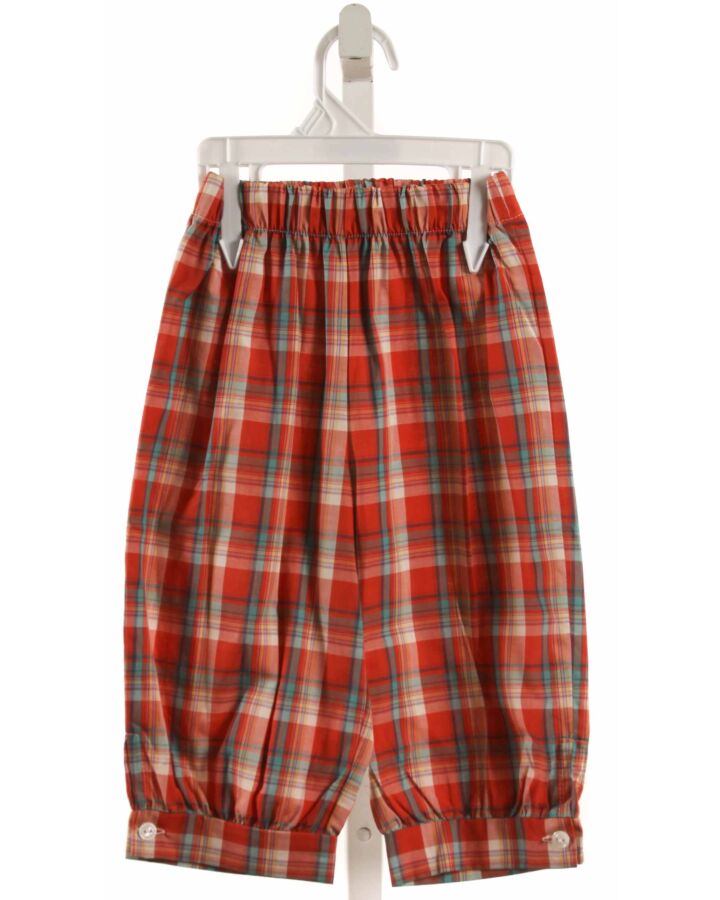 ALICE KATHLEEN  RED  PLAID  PANTS