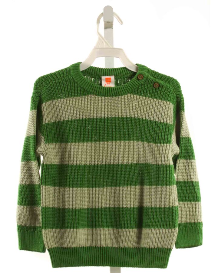 HEMA  GREEN  STRIPED  SWEATER