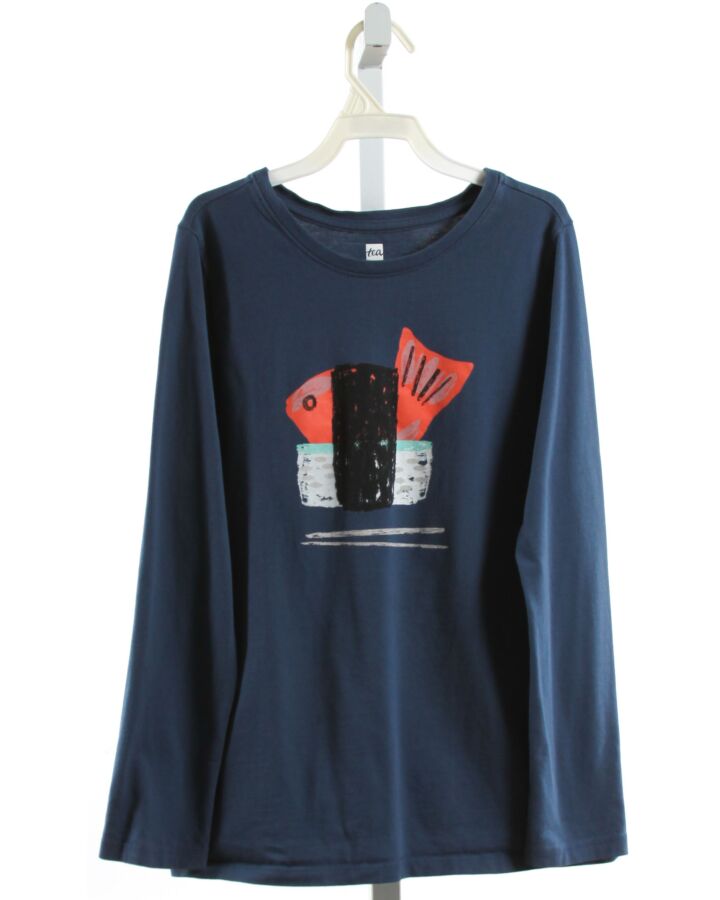 TEA  NAVY   PRINTED DESIGN T-SHIRT