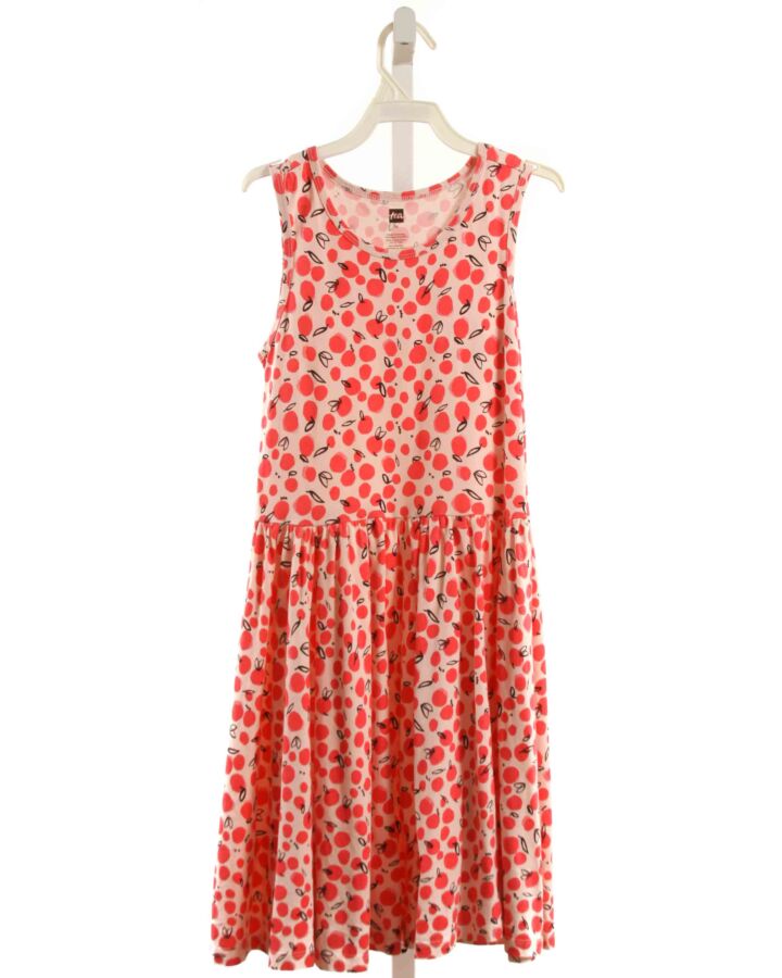 TEA  RED  POLKA DOT  KNIT DRESS