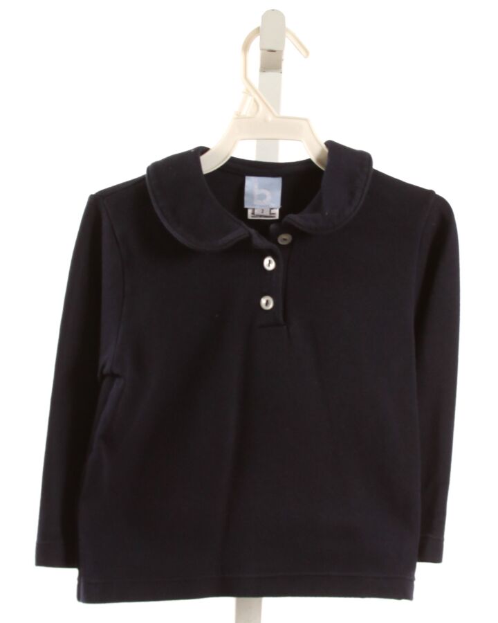 BELLA BLISS  NAVY    KNIT LS SHIRT