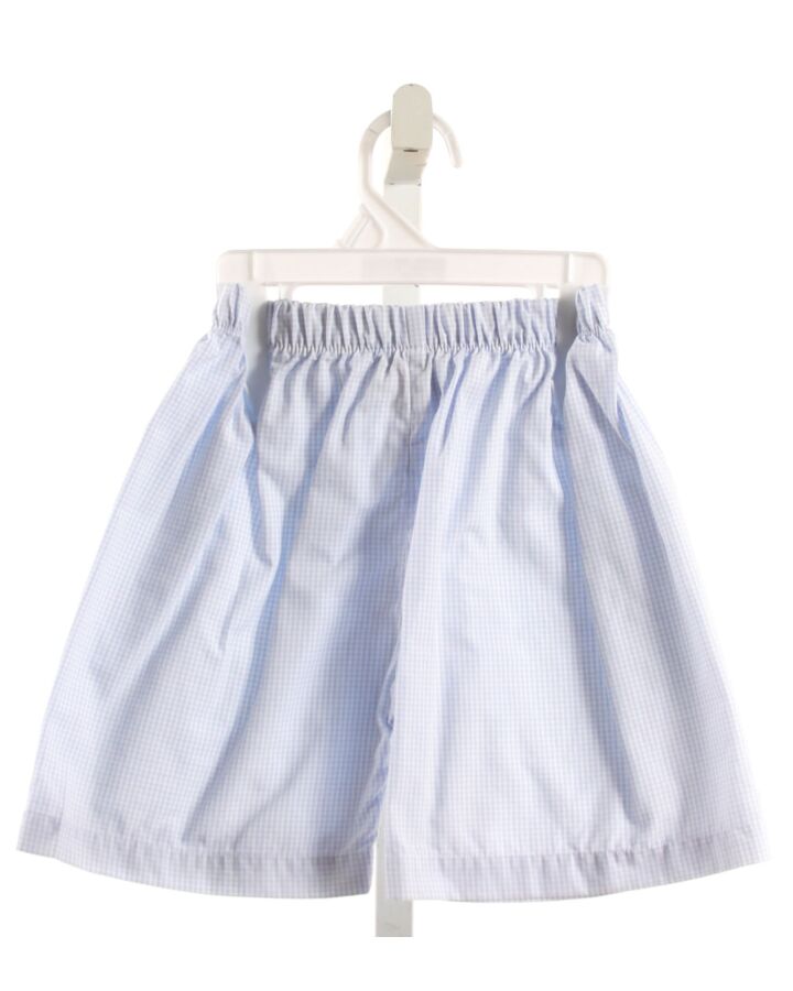 SMOCKED THREADS CECIL & LOU  LT BLUE  GINGHAM  SHORTS