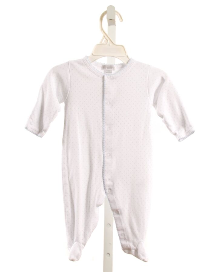 KISSY KISSY  LT BLUE  POLKA DOT  LAYETTE WITH PICOT STITCHING