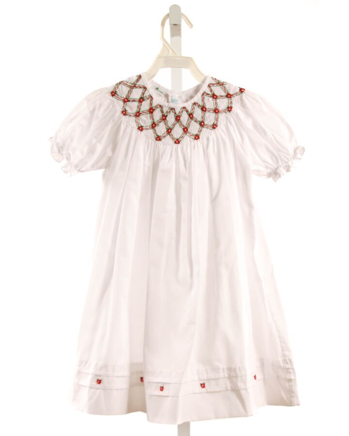 FELTMAN BROTHERS  WHITE   SMOCKED DRESS