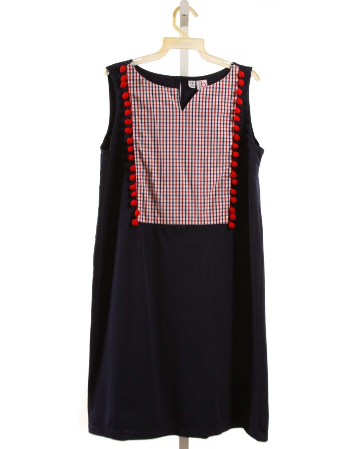 BUSY BEES  NAVY   APPLIQUED KNIT DRESS