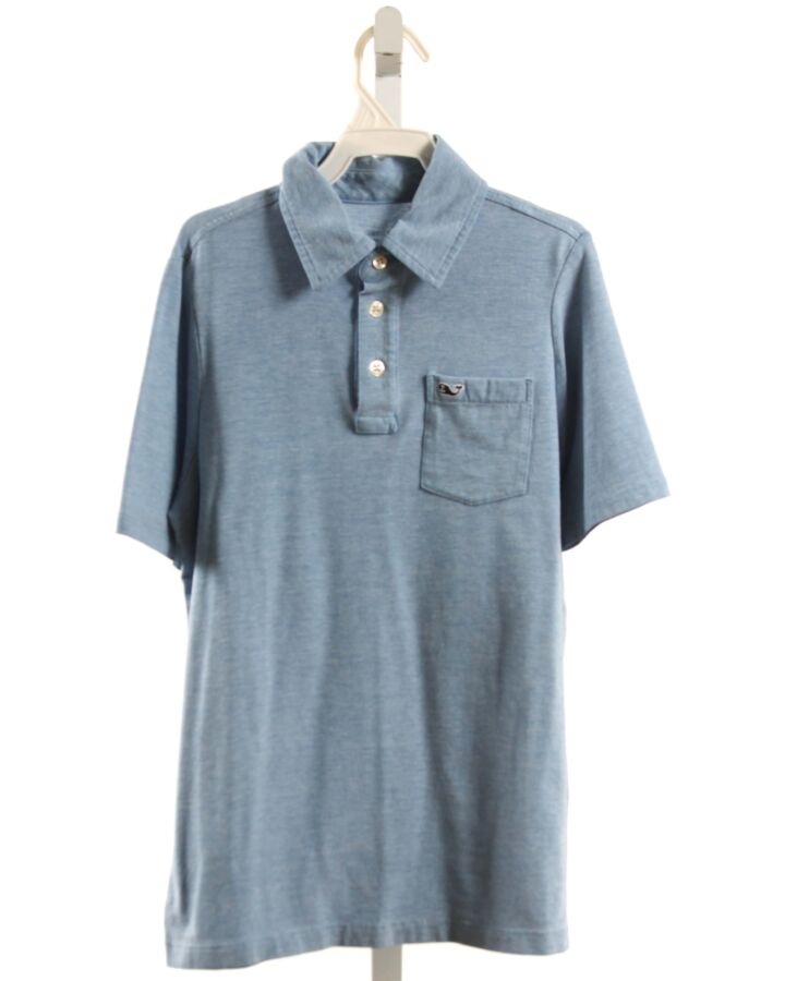 VINEYARD VINES  BLUE    KNIT SS SHIRT
