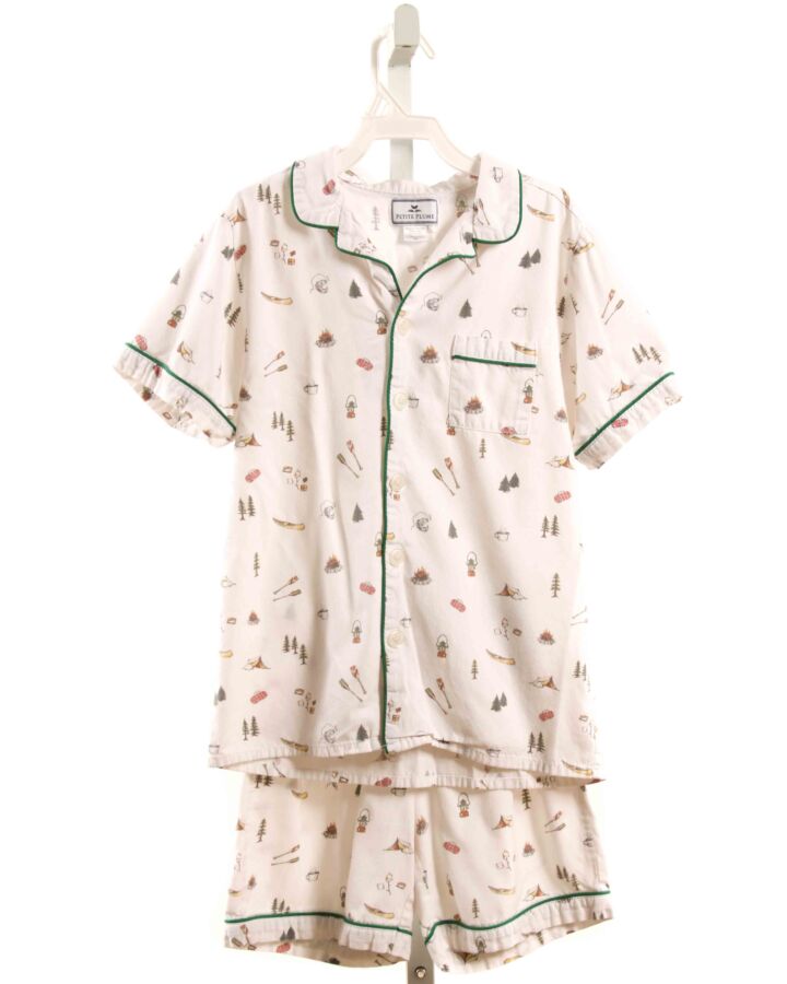 PETITE PLUME  WHITE  PRINT  LOUNGEWEAR