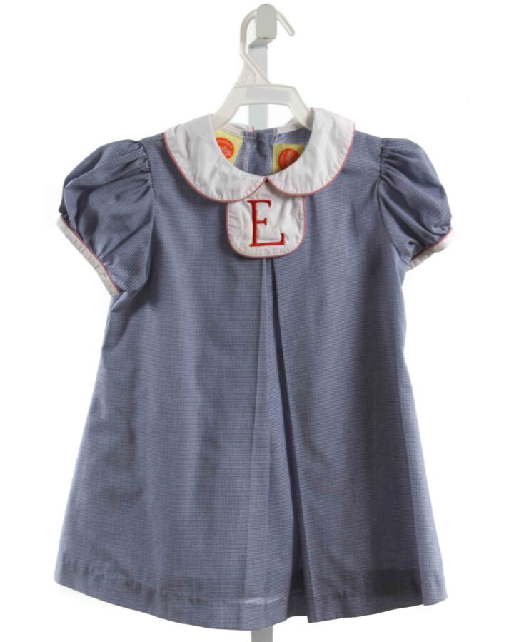 SOUTHERN SUNSHINE KIDS  NAVY   EMBROIDERED DRESS