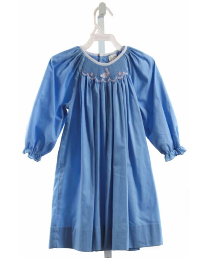 NO TAG  BLUE   SMOCKED DRESS