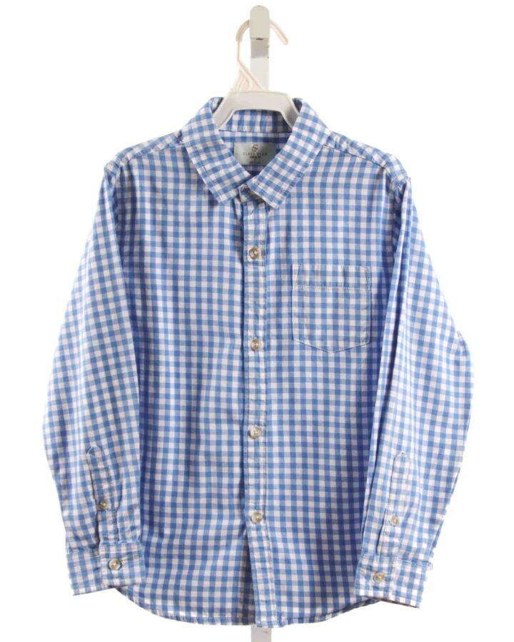 CLASS CLUB  BLUE  GINGHAM  DRESS SHIRT