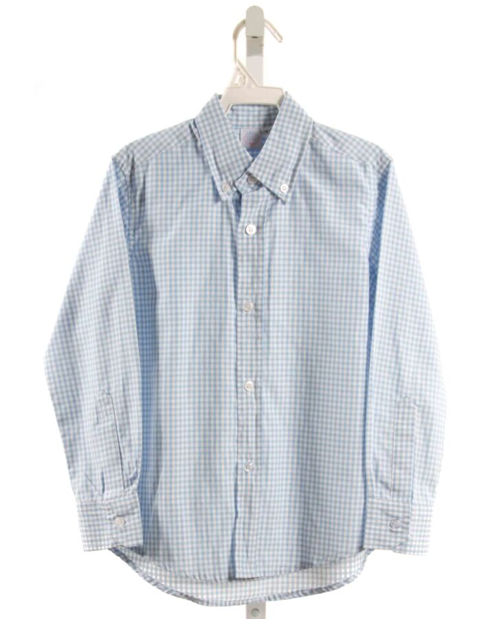 MARY & GRACE  LT BLUE  GINGHAM  DRESS SHIRT