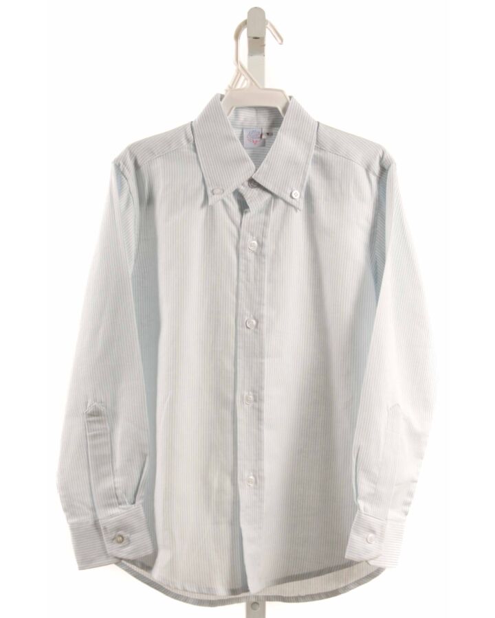 MARY & GRACE  LT BLUE  STRIPED  DRESS SHIRT
