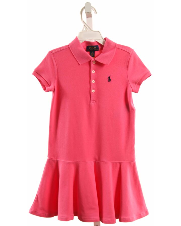 POLO BY RALPH LAUREN  PINK    KNIT DRESS