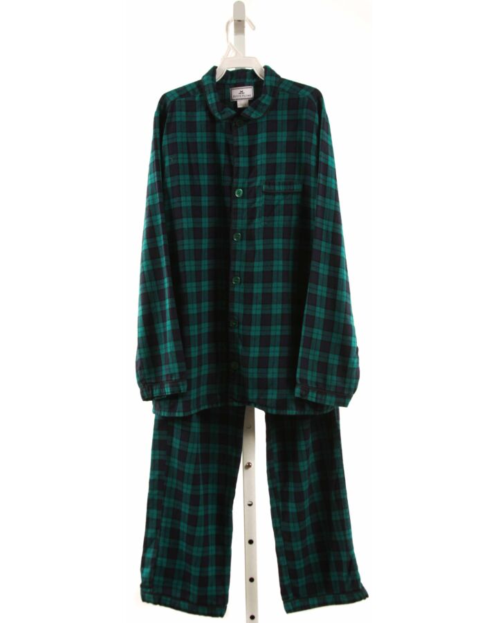 PETITE PLUME  GREEN FLANNEL PLAID  LOUNGEWEAR