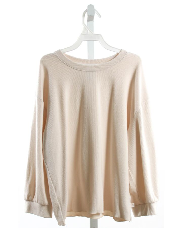 ATHLETA GIRL  IVORY    KNIT LS SHIRT