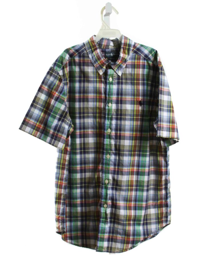 RALPH LAUREN  MULTI-COLOR  PLAID  DRESS SHIRT