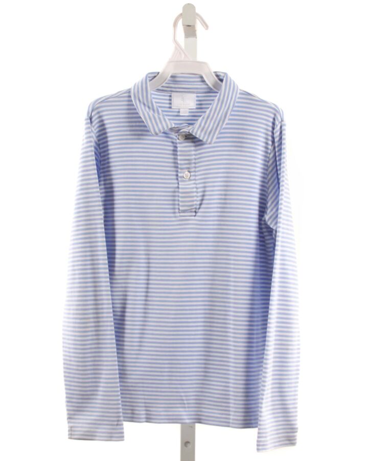 LITTLE ENGLISH  LT BLUE  STRIPED  KNIT LS SHIRT