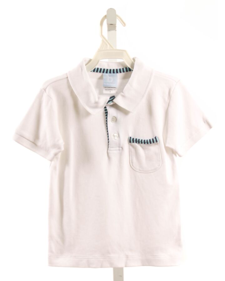 BELLA BLISS  WHITE    KNIT SS SHIRT