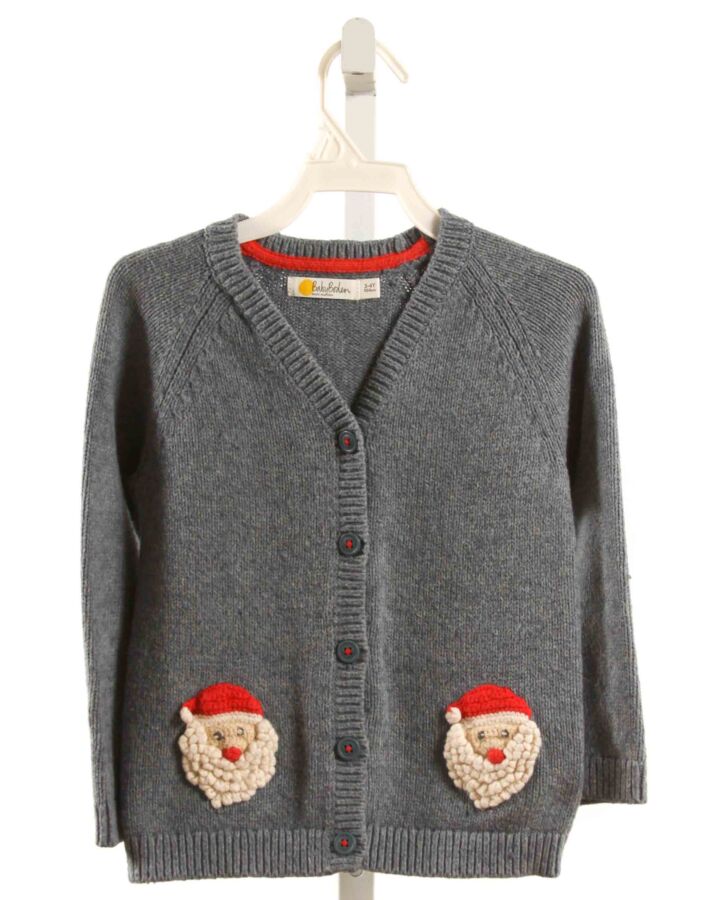 BABY BODEN  BLUE   APPLIQUED CARDIGAN