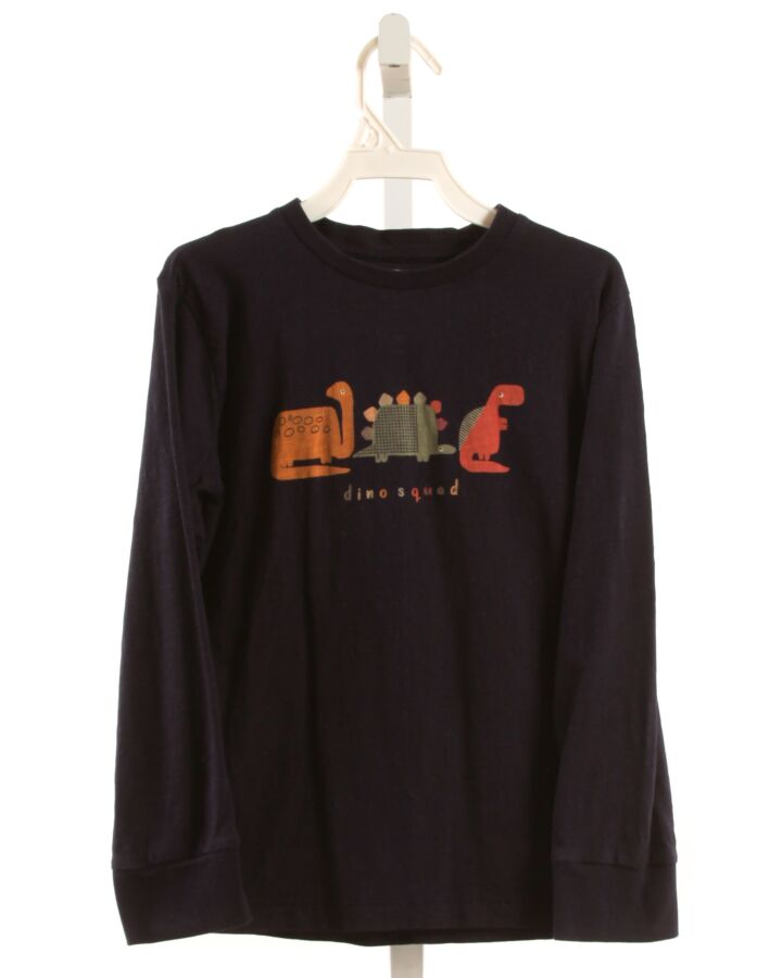 NEXT  NAVY   PRINTED DESIGN KNIT LS SHIRT