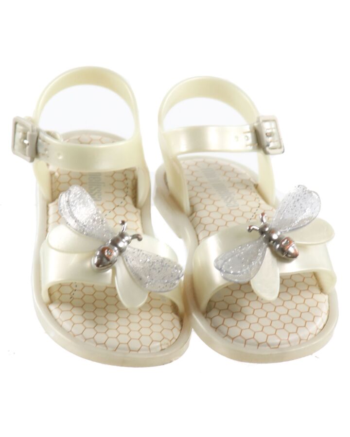 MINI MELISSA WHITE SANDALS  *EUC SIZE TODDLER 8