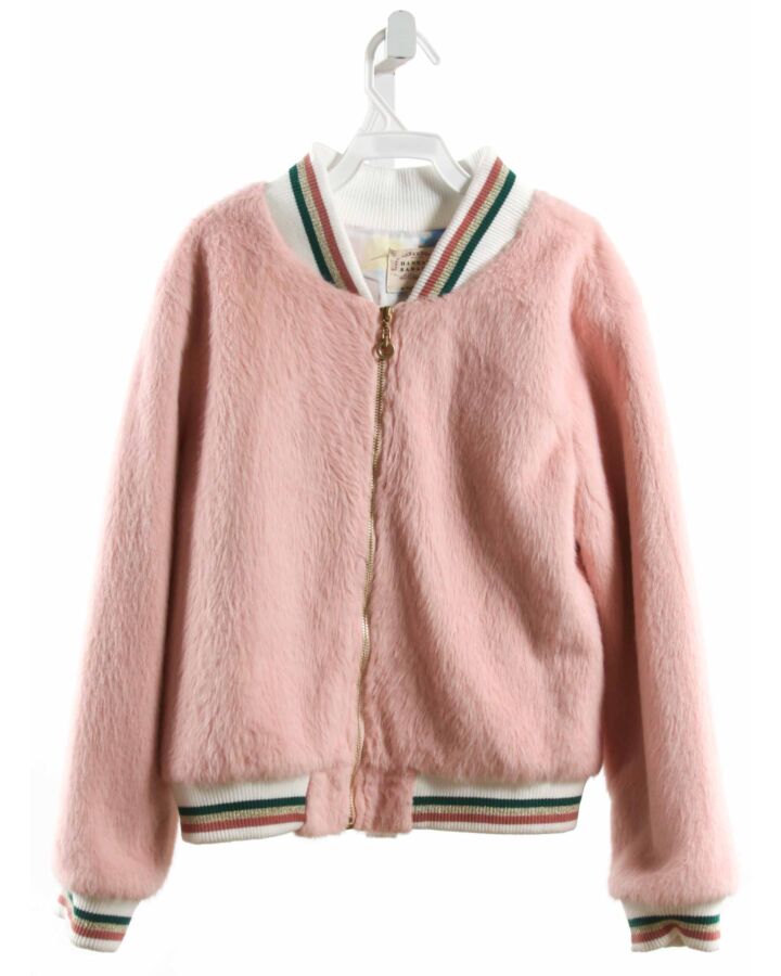 SARA SARA  PINK FLEECE   OUTERWEAR