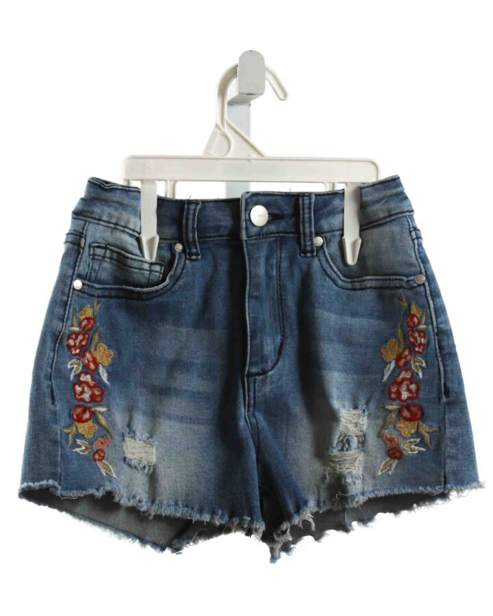 JOES  DENIM  FLORAL EMBROIDERED SHORTS