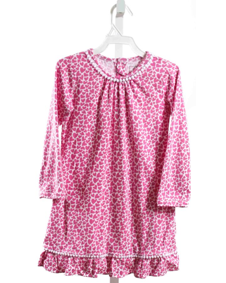 LILA + HAYES  PINK KNIT  PRINTED DESIGN DRESS