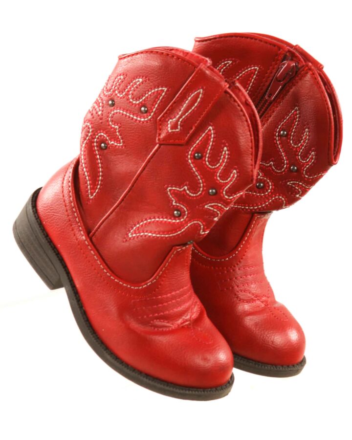 NINA RED BOOTS  *EUC SIZE TODDLER 8