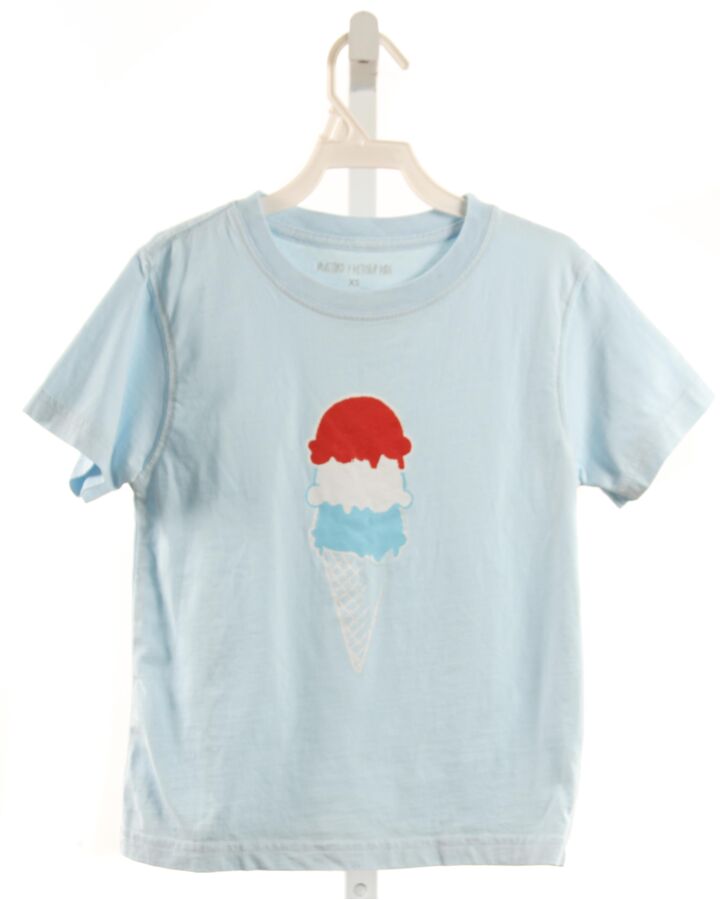 MUSTARD & KETCHUP KIDS  LT BLUE   PRINTED DESIGN T-SHIRT