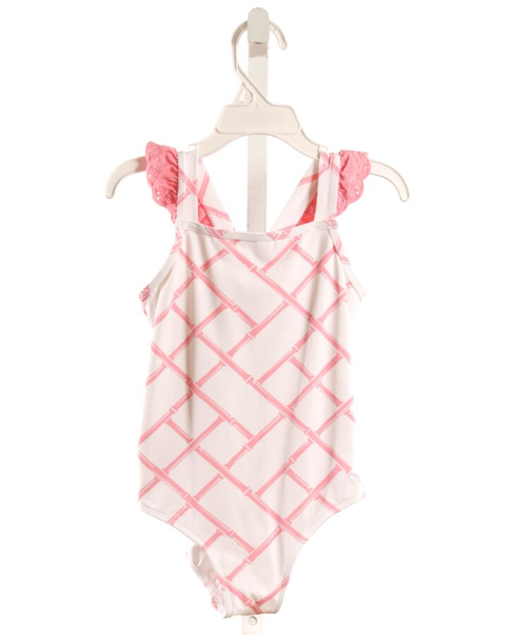 THE BEAUFORT BONNET COMPANY  PINK    1-PIECE SWIMSUIT WITH EYELET TRIM