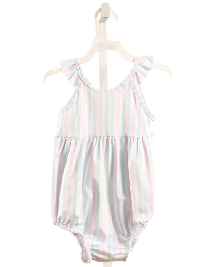 JAMES & LOTTIE  MULTI-COLOR  STRIPED  1-PIECE SWIMSUIT