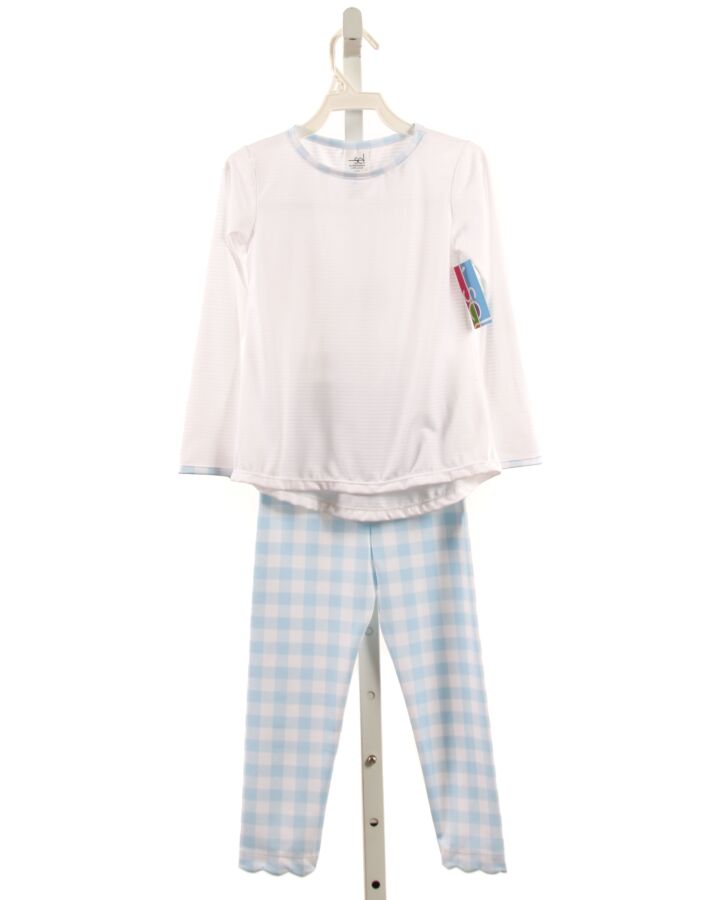 SET BY LULLABY SET  LT BLUE  GINGHAM  2-PIECE OUTFIT