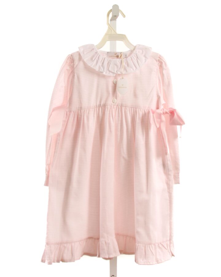 SAL & PIMENTA  LT PINK  STRIPED  DRESS WITH BOW