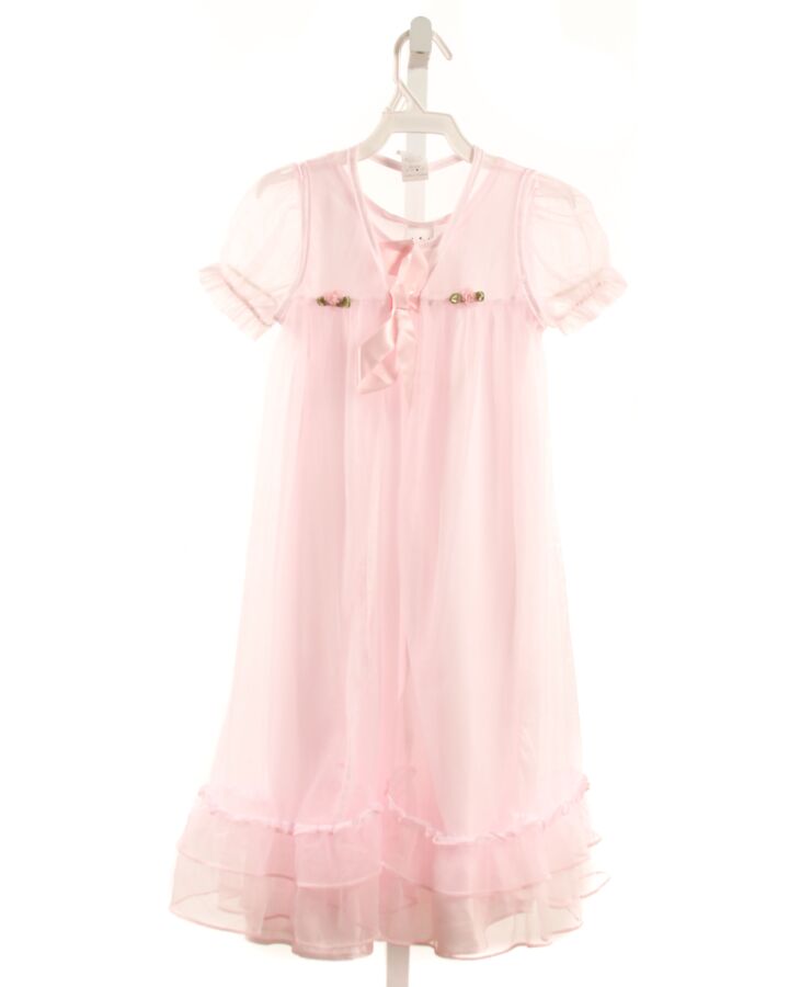 LAURA DARE  LT PINK TULLE FLORAL EMBROIDERED LOUNGEWEAR