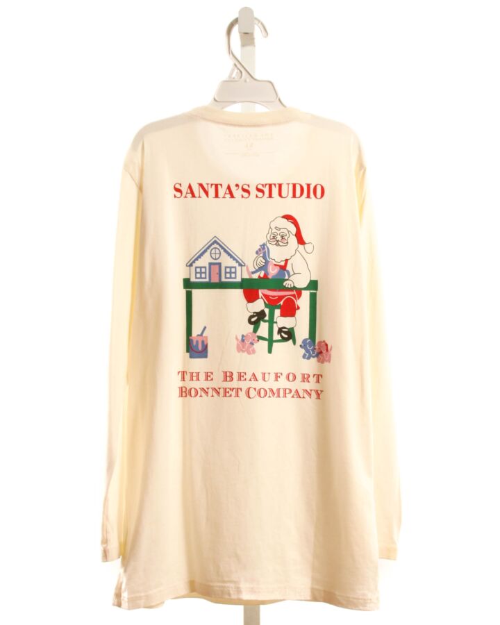 THE BEAUFORT BONNET COMPANY  CREAM   PRINTED DESIGN T-SHIRT