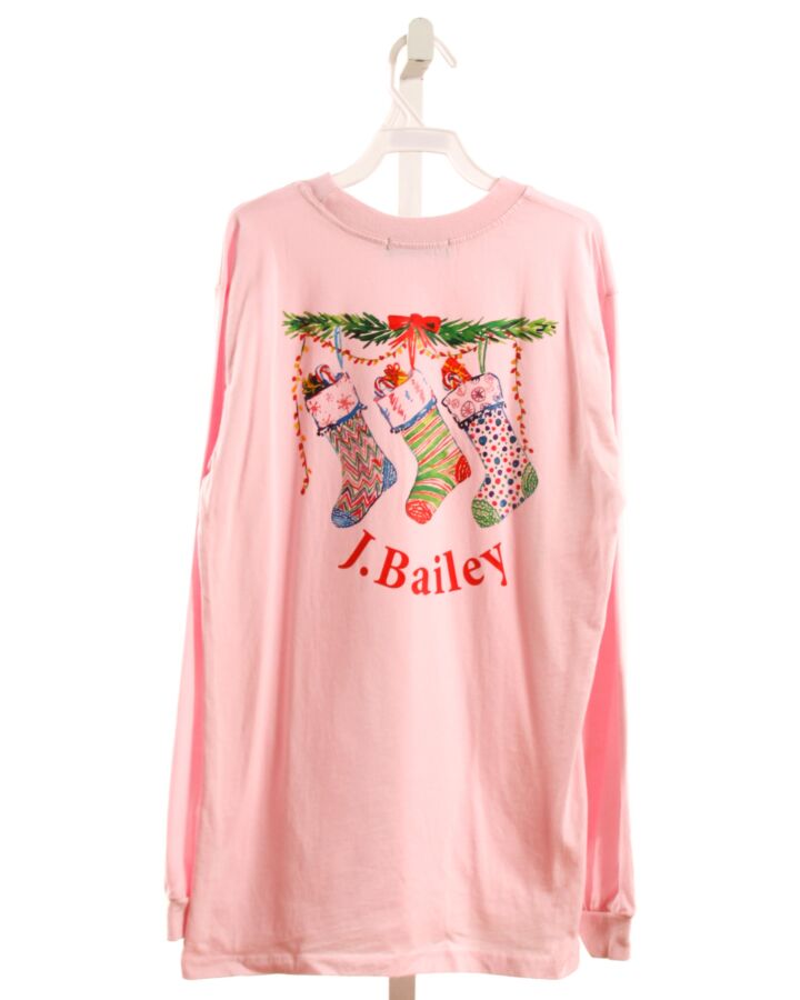 J. BAILEY  PINK   PRINTED DESIGN T-SHIRT