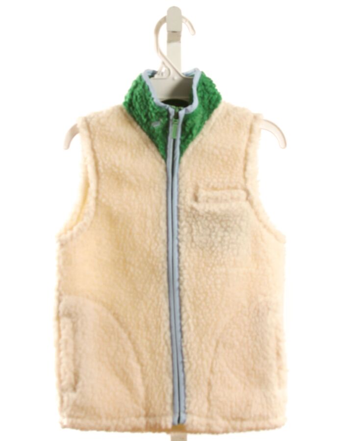 THE BEAUFORT BONNET COMPANY  WHITE FLEECE   VEST