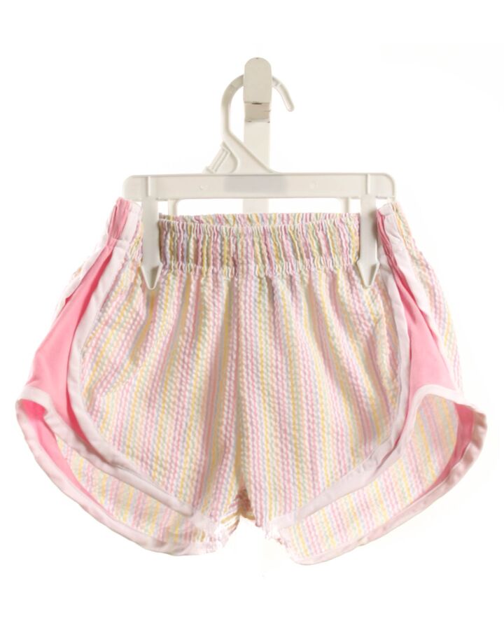 W COLOR WORKS  MULTI-COLOR SEERSUCKER STRIPED  SHORTS