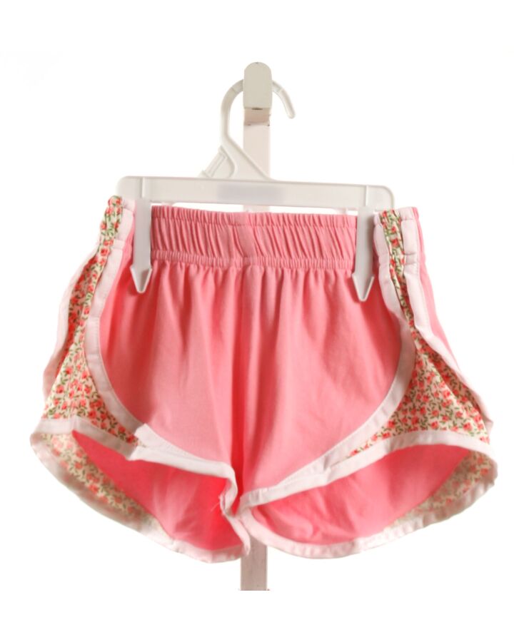 W COLOR WORKS  PINK KNIT FLORAL  SHORTS