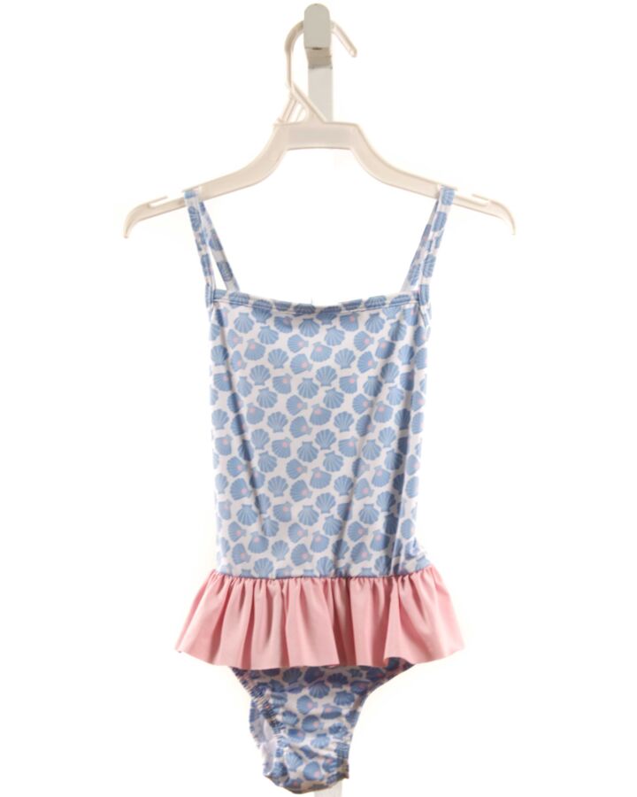 JAMES & LOTTIE  BLUE    1-PIECE SWIMSUIT WITH RUFFLE