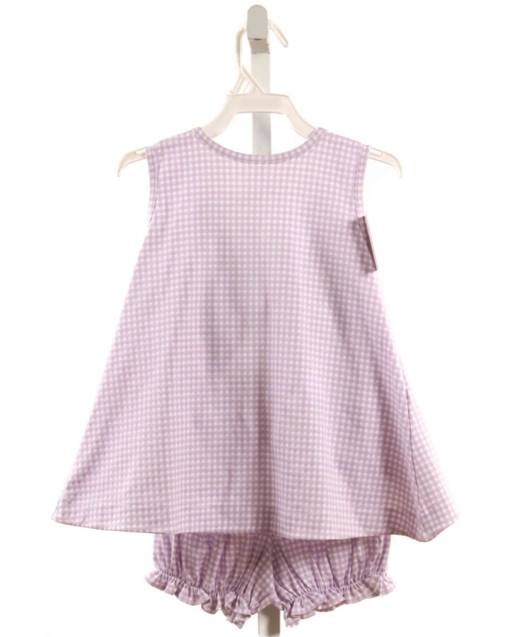 JAMES & LOTTIE  LAVENDER  GINGHAM  2-PIECE OUTFIT