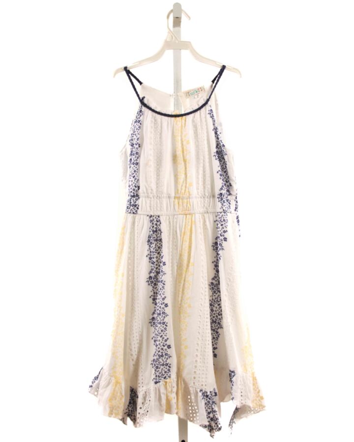 HANNAH BANANA  WHITE EYELET FLORAL  KNIT DRESS