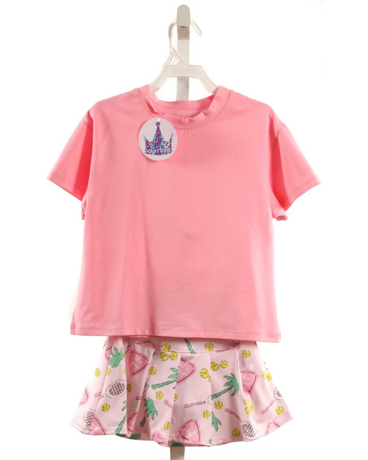 AZARHIA  PINK KNIT  PRINTED DESIGN 2-PIECE OUTFIT
