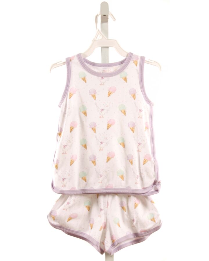 JAMES & LOTTIE  PURPLE KNIT  PRINTED DESIGN 2-PIECE OUTFIT